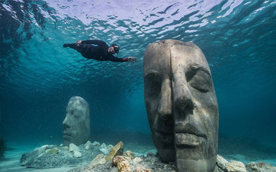 موزه زیر دریایی cannes با شش مجسمه عظیم الجثه